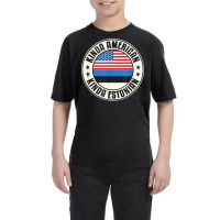 Dual Citizenship American Estonian Estonia Usa Flag Eesti T Shirt Youth Tee | Artistshot