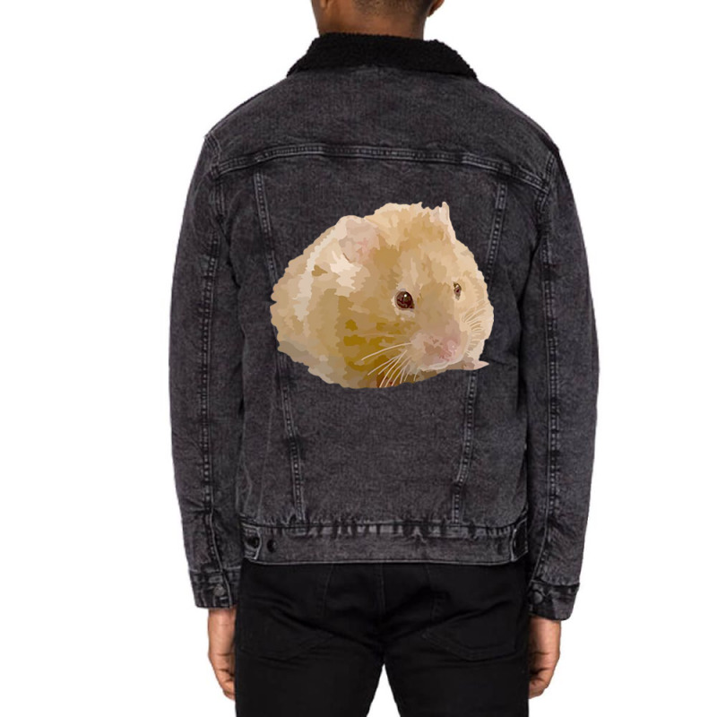 Cheese Puff Hamster Unisex Sherpa-lined Denim Jacket | Artistshot