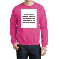 Time Travel Poster Love Crewneck Sweatshirt | Artistshot