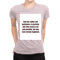 Time Travel Poster Love Ladies Fitted T-shirt | Artistshot