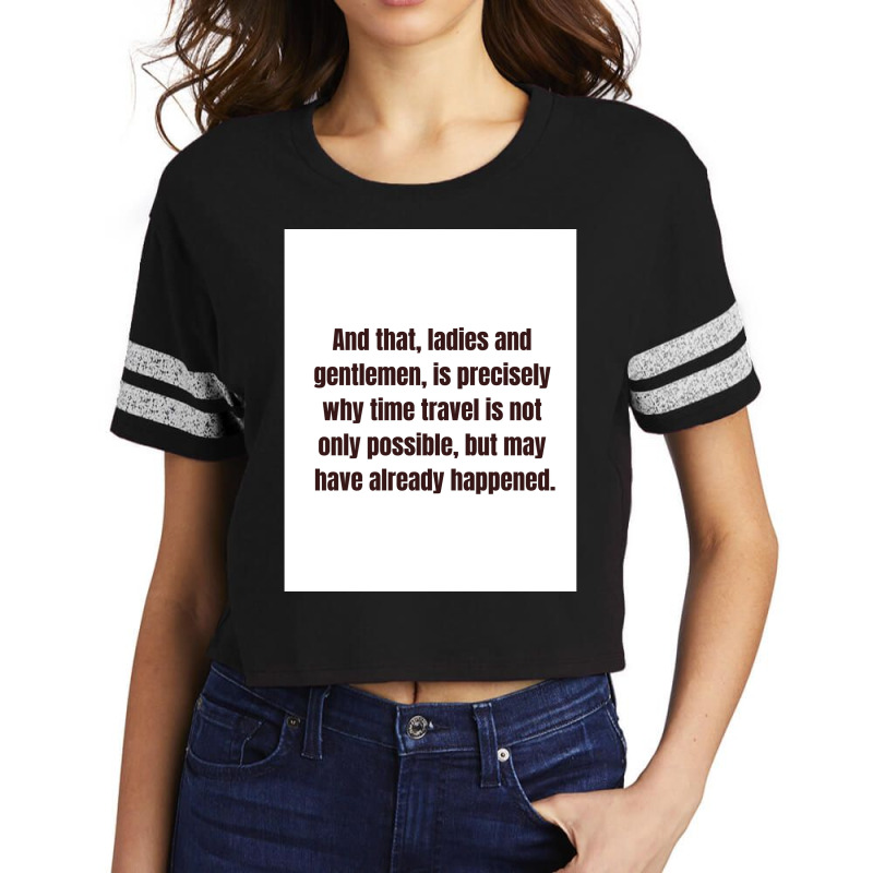 Time Travel Poster Love Scorecard Crop Tee by sivelslebeckl | Artistshot