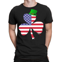 Shamrock Gift T  Shirt Shamrock American Flag 4th Of July Independence T-shirt | Artistshot