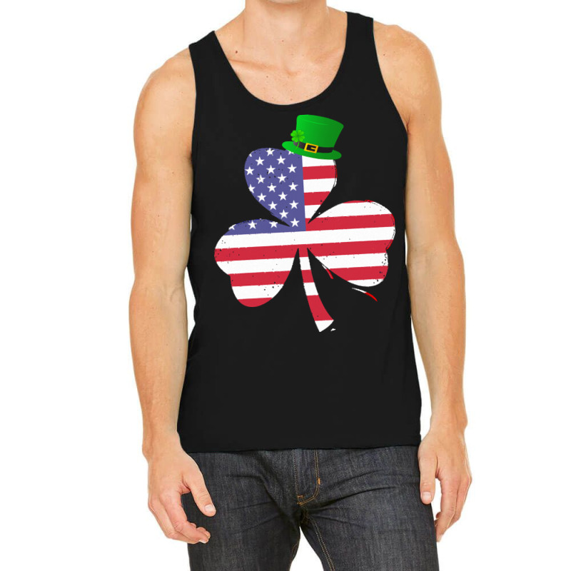 Shamrock Gift T  Shirt Shamrock American Flag 4th Of July Independence Tank Top | Artistshot