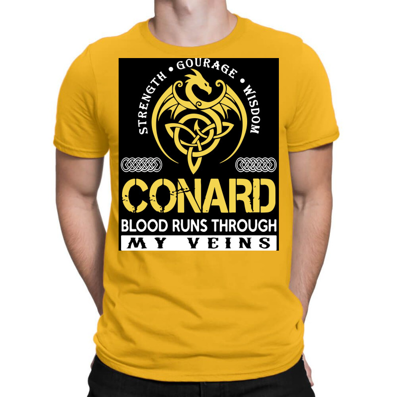 Strength Gourage Wisdom Conard Blood Runs Through My Veins Viking  Tre T-Shirt by vossyauchf | Artistshot