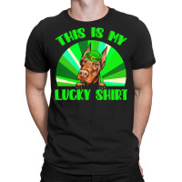 St Patricks Day Gift T  Shirt Doberman Leprechaun St Patricks Day Dog T-shirt | Artistshot