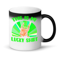 St Patricks Day Gift T  Shirt Doberman Leprechaun St Patricks Day Dog Magic Mug | Artistshot