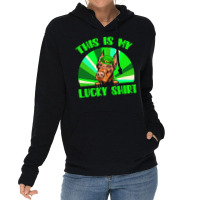 St Patricks Day Gift T  Shirt Doberman Leprechaun St Patricks Day Dog Lightweight Hoodie | Artistshot