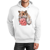 Golden Hamster Eating A Slice Of Watermelon Unisex Hoodie | Artistshot