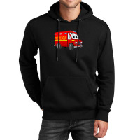 Fire Rescue Mini Van Cartoon Unisex Hoodie | Artistshot