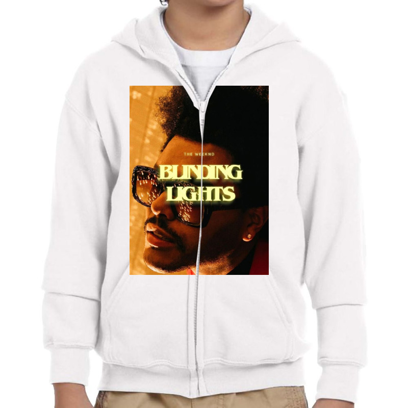 The Weekend Blinding Lights Youth Zipper Hoodie by ednabautista | Artistshot