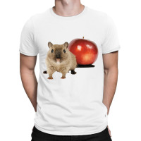 Hamster And Apple T-shirt | Artistshot