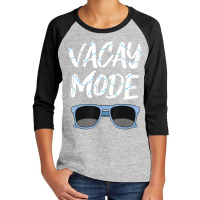 Limited Edition Vacay Mode Sunglasses Simmer Beach Island Youth 3/4 Sleeve | Artistshot