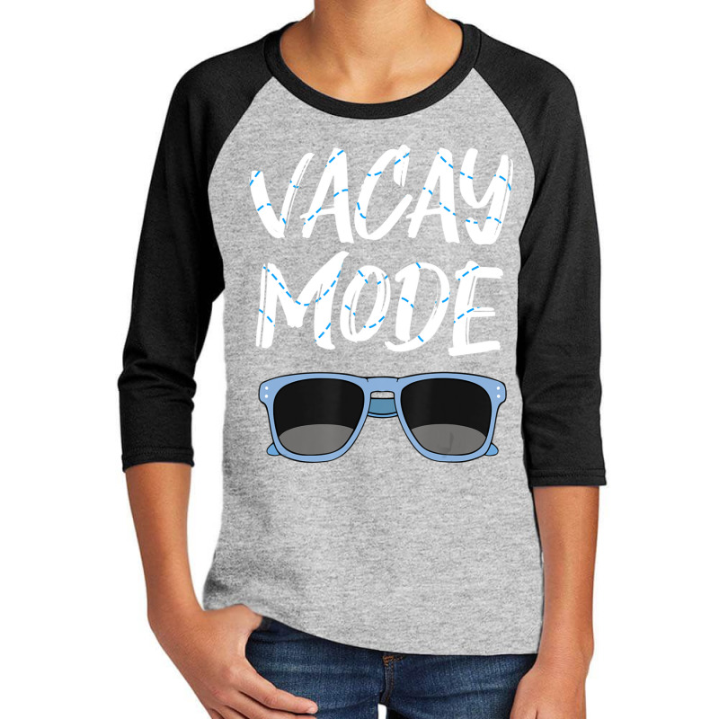 Limited Edition Vacay Mode Sunglasses Simmer Beach Island Youth 3/4 Sleeve | Artistshot