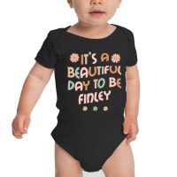 Hot Trend Finley Personalized Name It's A Beautiful Day Finley Baby Bodysuit | Artistshot