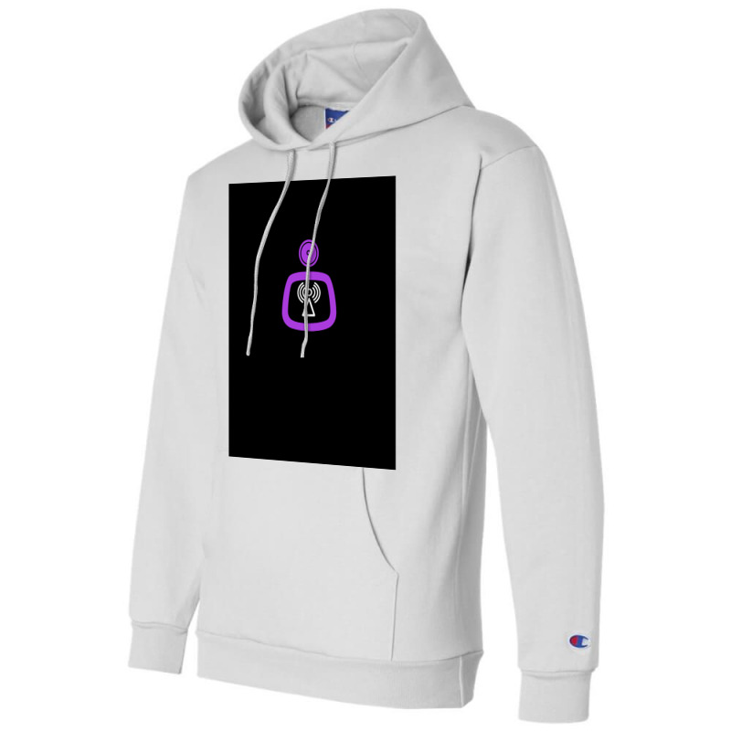 Mixed Signals  Purple Graphic  Nature Hipster Champion Hoodie by dyrmaadnilb | Artistshot