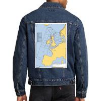 Uk Shipping Forecast Map  Funny Boy Men Denim Jacket | Artistshot