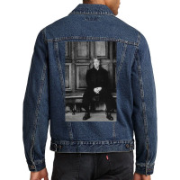 Alan Rickman Gift For Fans    Hipster Men Denim Jacket | Artistshot