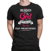 Blessed By God Spoiled By Film Projectionist Classic Boy Stars T-shirt | Artistshot