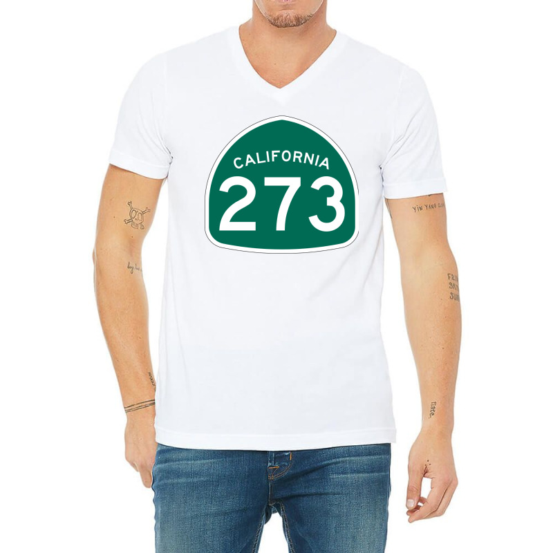 California State Route 237 V-Neck Tee by OZGUC | Artistshot