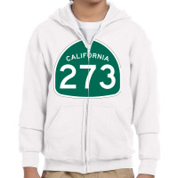 California State Route 237 Youth Zipper Hoodie | Artistshot