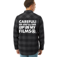 Careful Or Youll End Up In My Film Classic  Aesthetic Retro Flannel Shirt | Artistshot