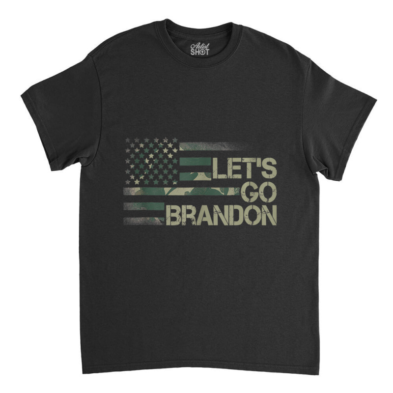 Limited Edition Let's Go Branson Brandon Camouflage Us Flag Classic T-shirt | Artistshot