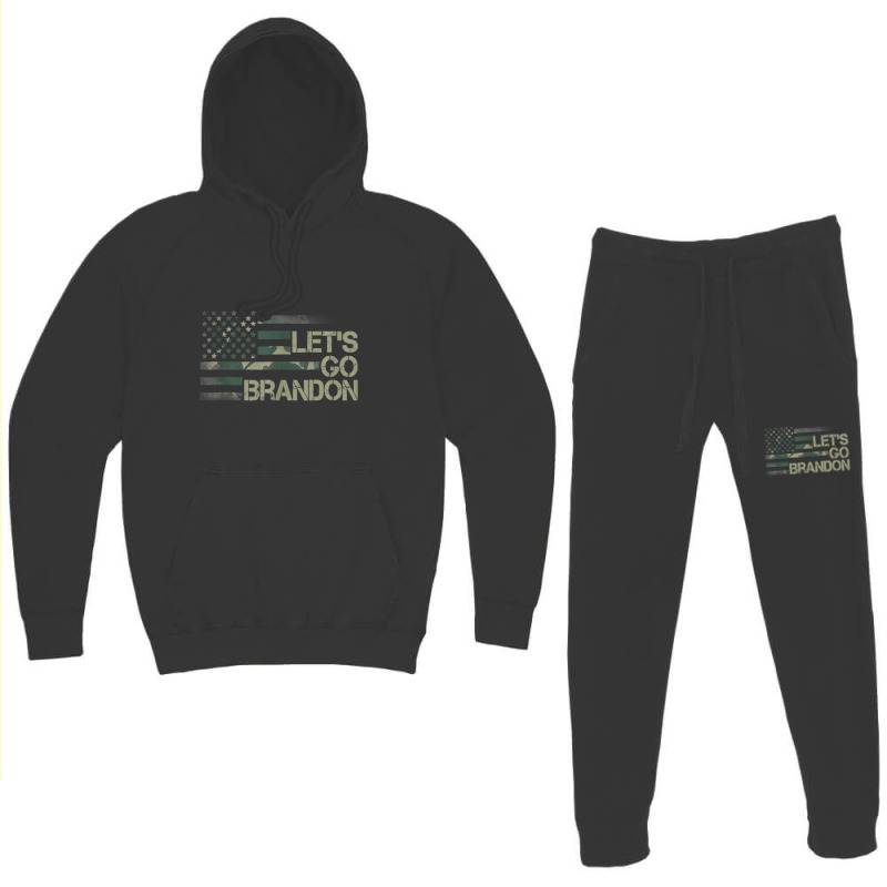 Limited Edition Let's Go Branson Brandon Camouflage Us Flag Hoodie & Jogger Set | Artistshot