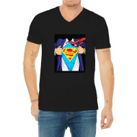 Grandpop Superhero Grandpa Ripped V-neck Tee | Artistshot