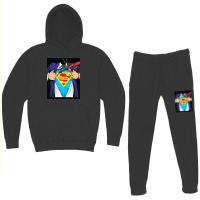 Grandpop Superhero Grandpa Ripped Hoodie & Jogger Set | Artistshot