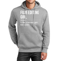 Film Editing Girl Funny Saying For Women Classic Red Retro Unisex Hoodie | Artistshot