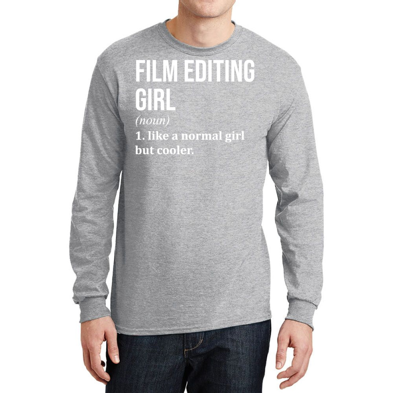 Film Editing Girl Funny Saying For Women Classic Red Retro Long Sleeve Shirts by ngankooranosi | Artistshot