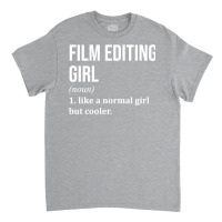 Film Editing Girl Funny Saying For Women Classic Red Retro Classic T-shirt | Artistshot