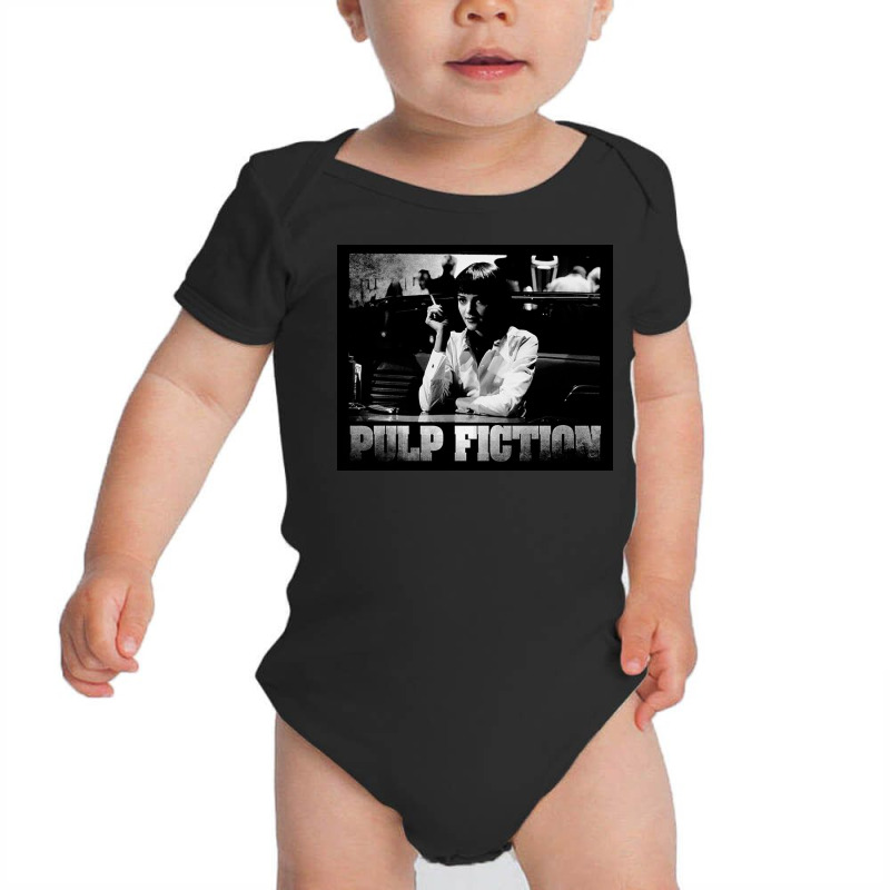 Mia Pulp Wallace Baby Bodysuit by enmaoden | Artistshot