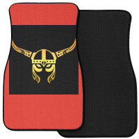 Viking Helmet Warrior Tattoo Vikings Gift Idea  Boy Retro Front Car Mat | Artistshot