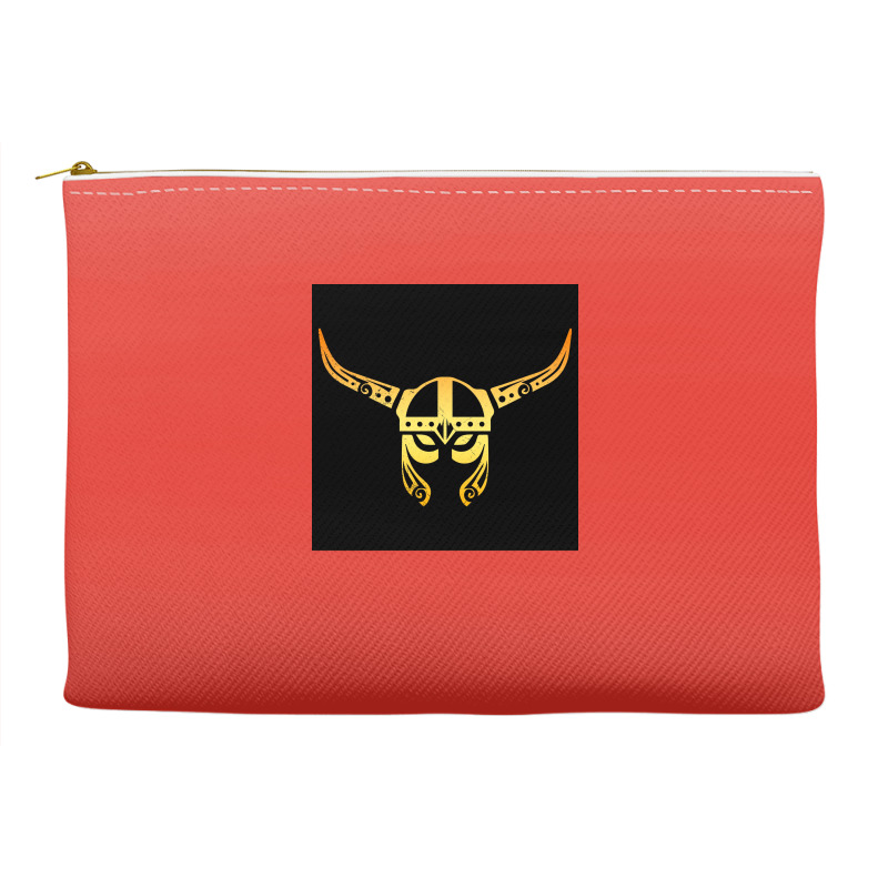 Viking Helmet Warrior Tattoo Vikings Gift Idea  Boy Retro Accessory Pouches | Artistshot