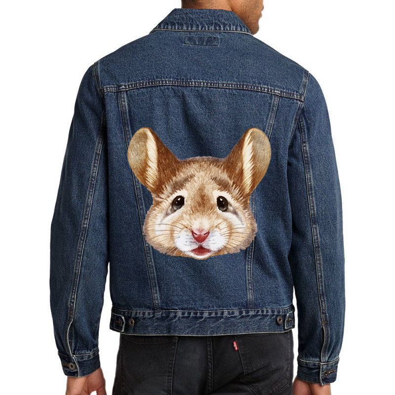 Hand Painted Hamster Men Denim Jacket | Artistshot