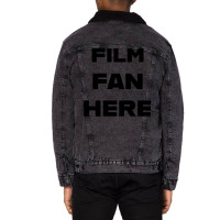 Film Fan  Black  V1 Classic Music 80s Unisex Sherpa-lined Denim Jacket | Artistshot