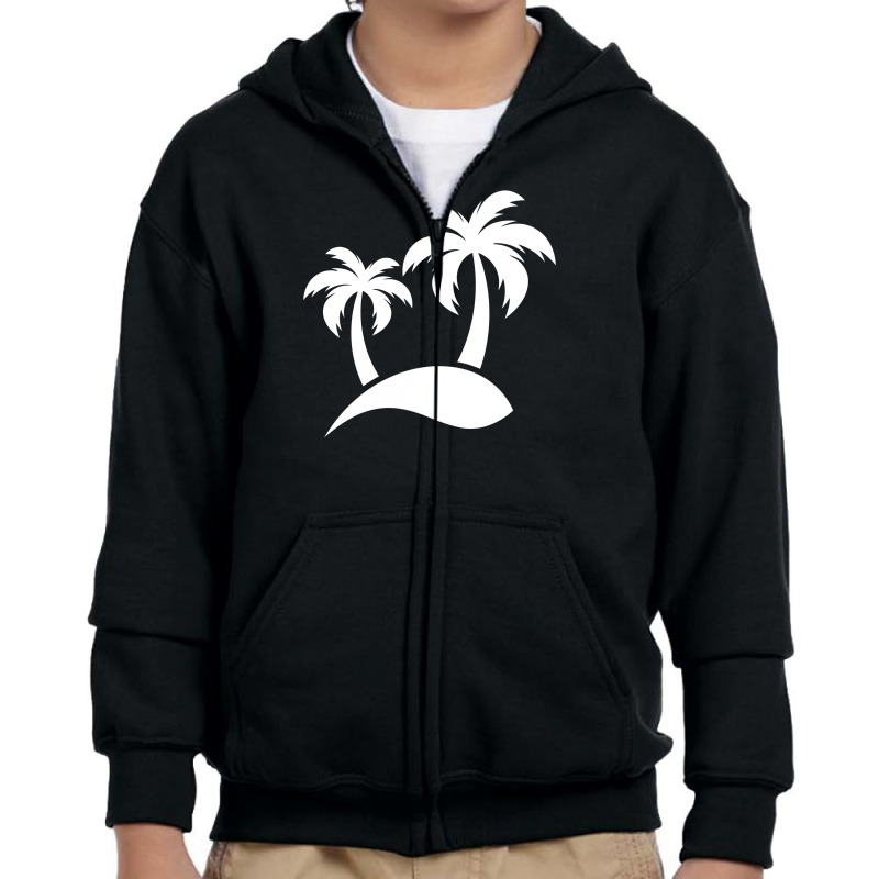 Plant Beach Paradise Youth Zipper Hoodie by Farrel T-shirt | Artistshot