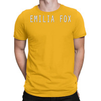 Emilia Fox  White Text Classic Love Love T-shirt | Artistshot