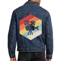 Film Camera  Director Filmmaker Graphic  Nostalgia Yellow Men Denim Jacket | Artistshot