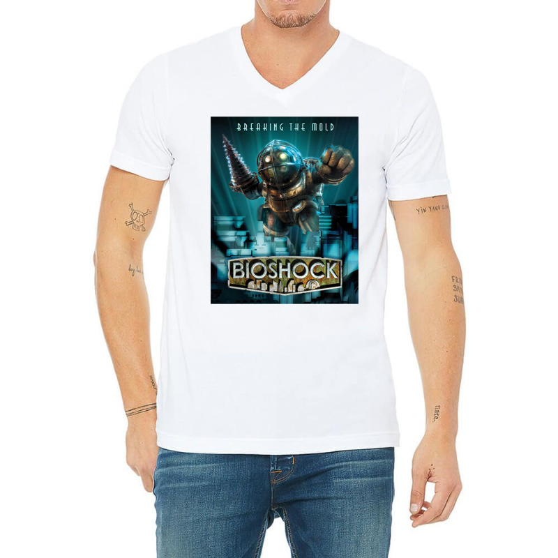 Bioshock Breaking The Mold V-neck Tee | Artistshot