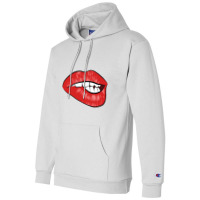 Kiss Fun Art Design - Red Lips Champion Hoodie | Artistshot