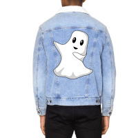 Funny Dabbing Ghost Halloween Dab   Halloween Tees Unisex Sherpa-lined Denim Jacket | Artistshot