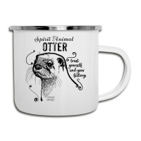 Trending Spirit Animal - Otter Black Camper Cup | Artistshot