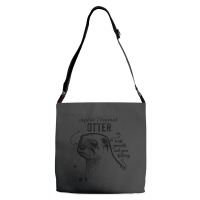 Trending Spirit Animal - Otter Black Adjustable Strap Totes | Artistshot