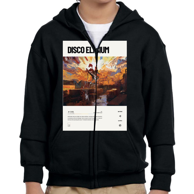 Disco Elysium (2019) Youth Zipper Hoodie by juliastonnes | Artistshot