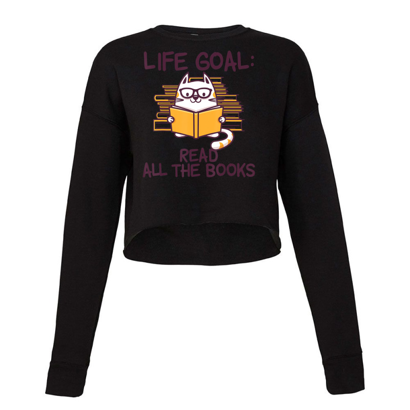 Limited Edition Passionate Book Lover Reading Fanatic Reader's Dream Cropped Sweater by yumgaugeteuda | Artistshot