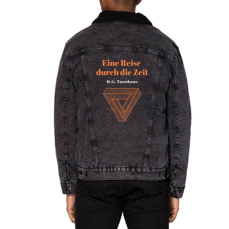 Eine Reise Durch Die Zeit   H G  Tannhaus Dark Unisex Sherpa-lined Denim Jacket | Artistshot