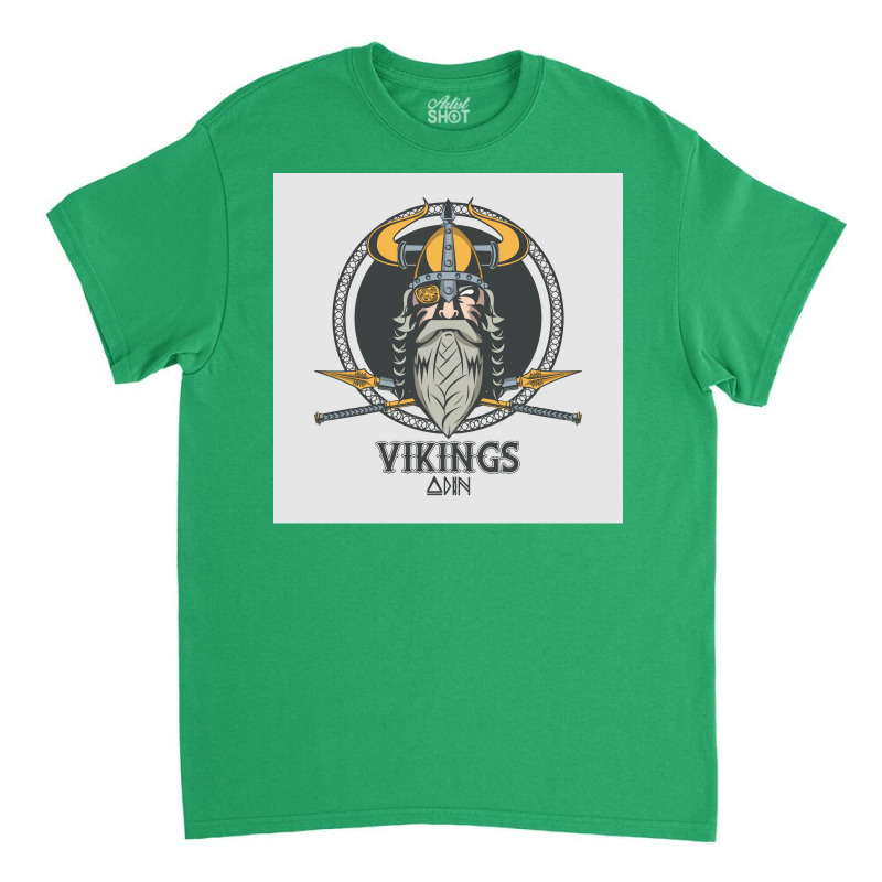 Vikings  Retro Blue Vintage Classic T-shirt | Artistshot