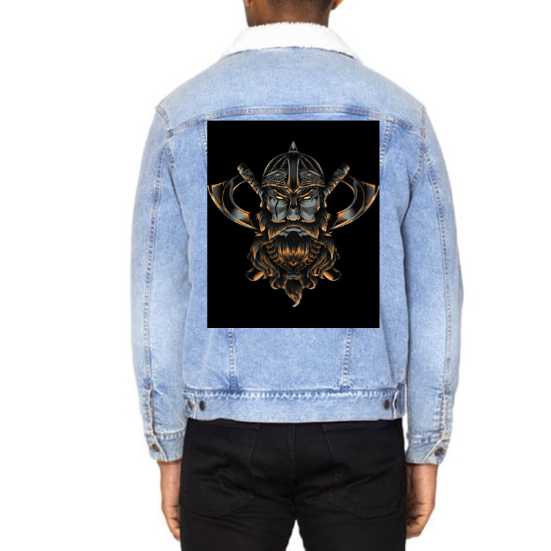 Vikings Essential  Boy Quote Unisex Sherpa-lined Denim Jacket | Artistshot